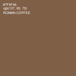 #7F5F46 - Roman Coffee Color Image